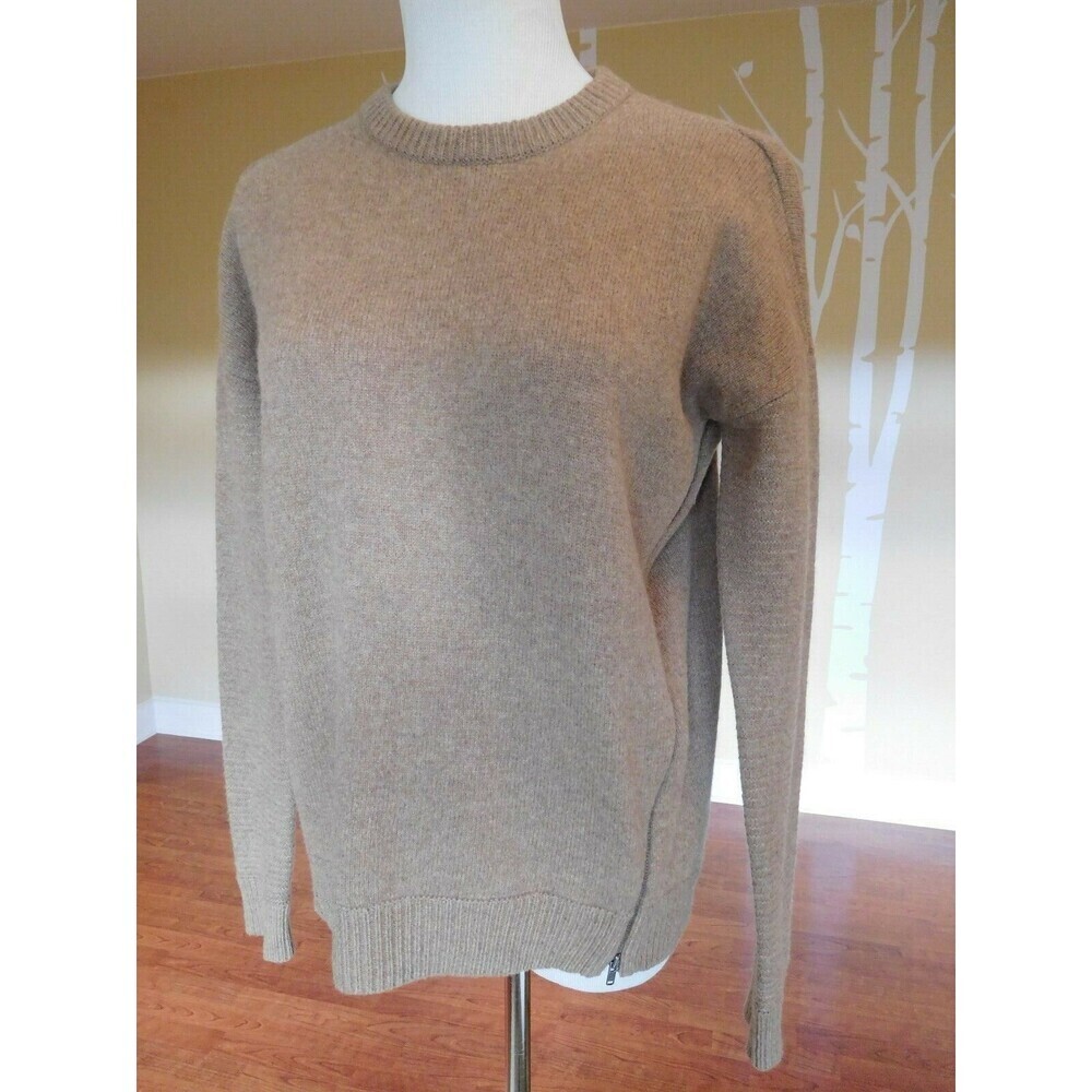 Darling J.CREW "Side Zip Sweater" Camel Color Long Sleeve Pullover XXS  NICE!